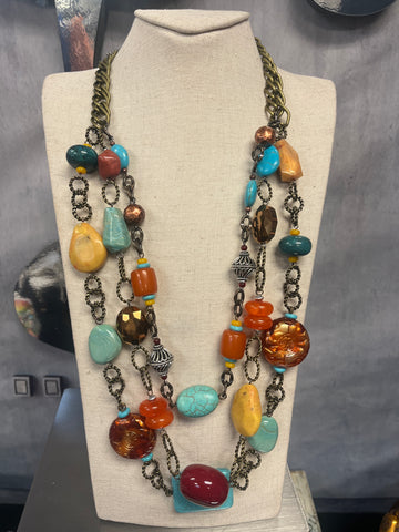 Antique Stone Necklace