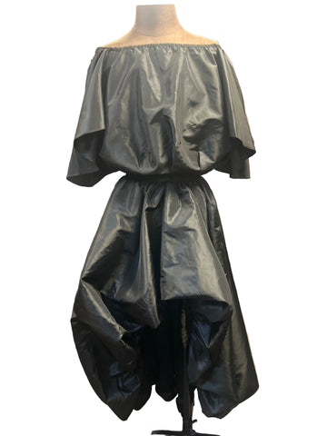 Black Taffeta 2PC