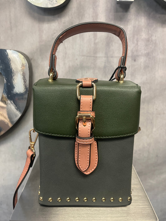 Mauve/Brown Box Purse