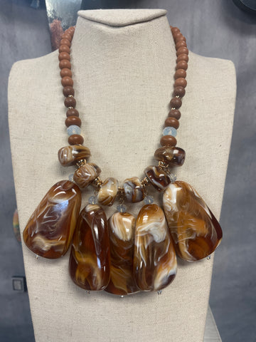 BROWN Marble Swirl