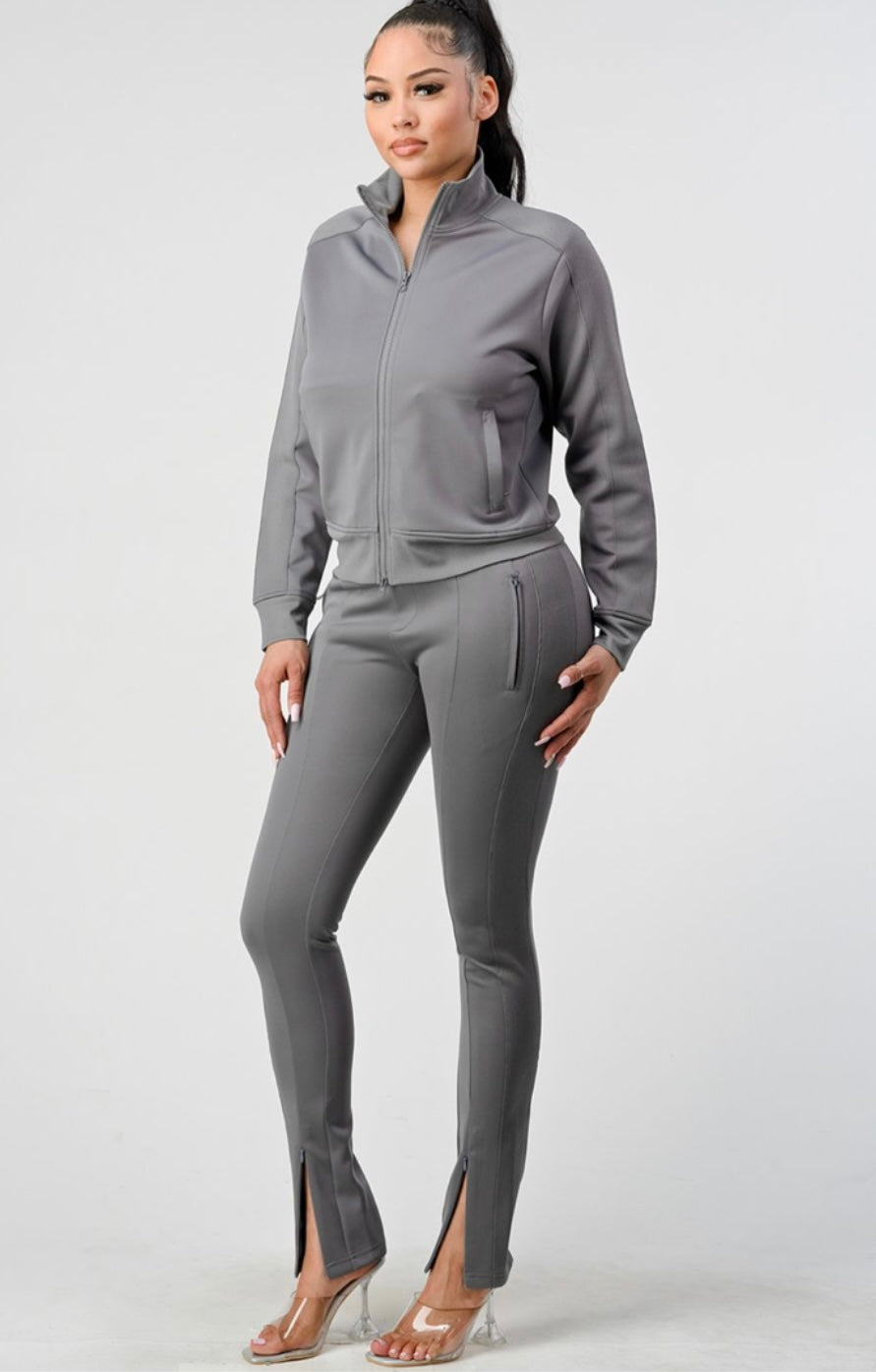 Plain Grey Sweatsuit