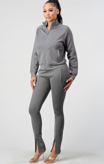 Plain Grey Sweatsuit