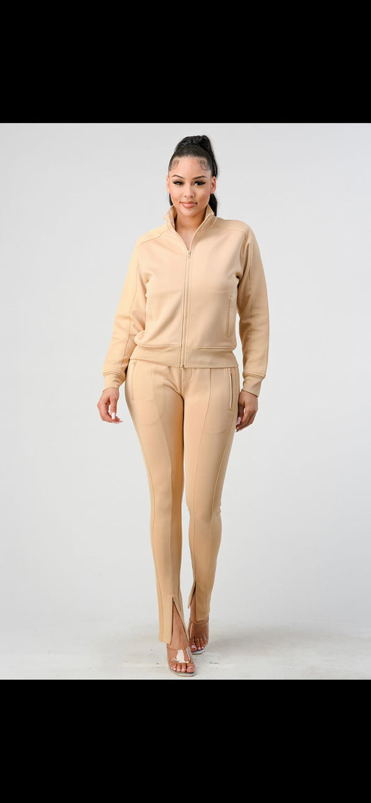 Beige Sweatsuit by The Set