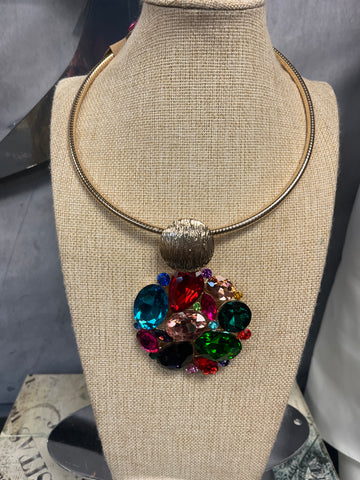 Multi-Color Jewel Necklace