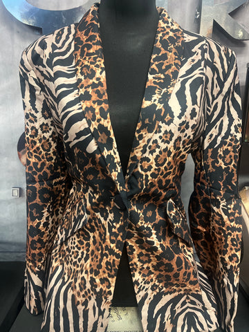 Animal Print Blazer