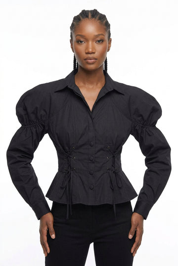 Blk/Buttondown Top
