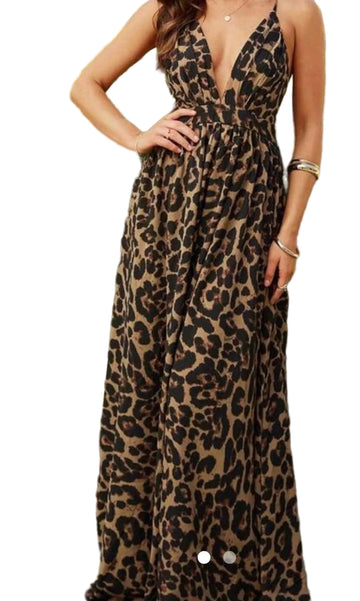 Animal Print Maxi Sundress