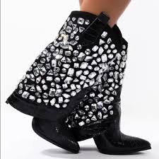 AW Jeweled Boot (LaBlanc)