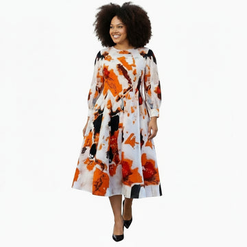 Earth Tone Bouncy Dress