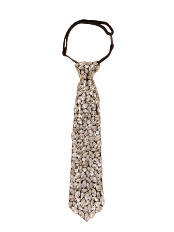 Blk Bejeweled Fashion Tie
