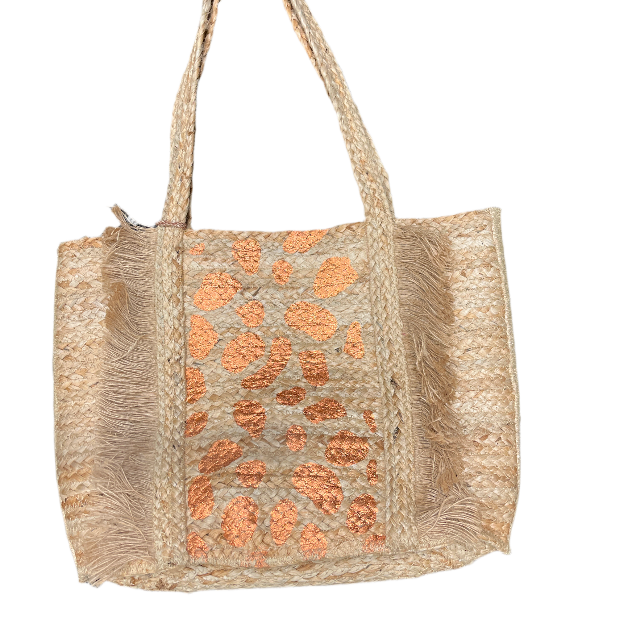 Summer Handbag w/Orange Metallic