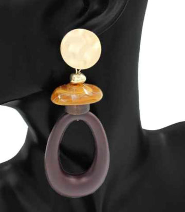 DB OVAL Hanging Earrings