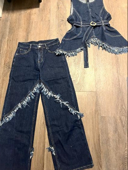 Dark Denim 2PC Set