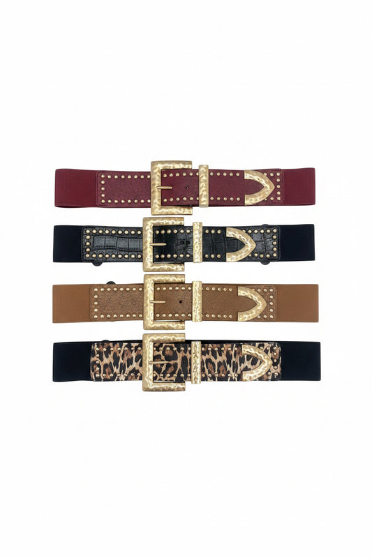 Studded Buckle Belt