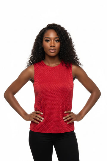Red Silky Tank