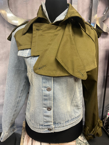 Denim/Green Jacket