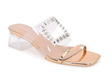 Rose Gold Bling Sandal