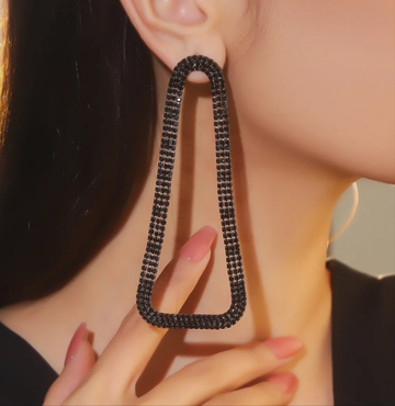 Triangle Crystal Earrings