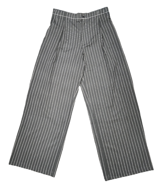 Black Pinstripe Pants