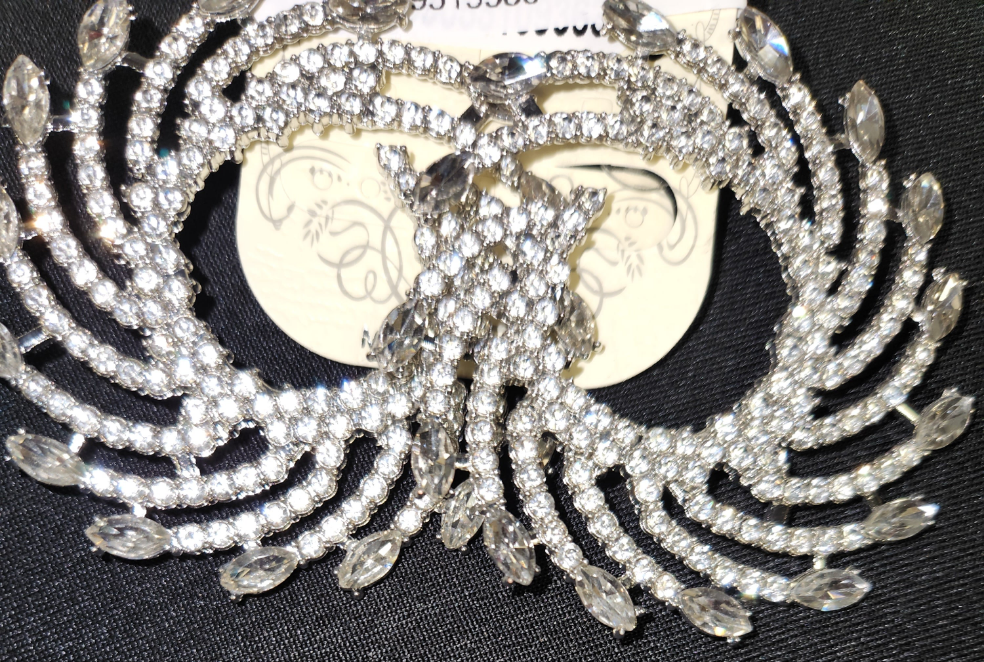 Rhinestone Twirl Earrings