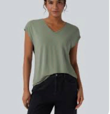 Sleeveless Sage Top