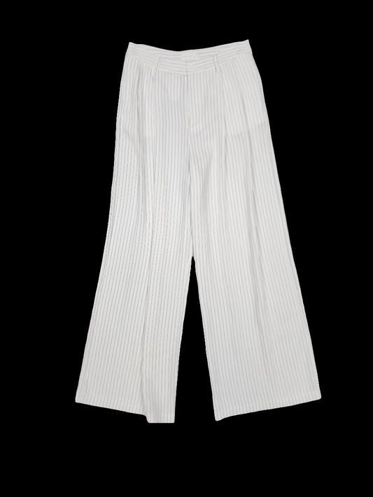 White/Black Pinstripe Pants