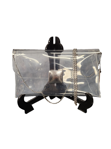 Clear Clutch w/Chain Strap