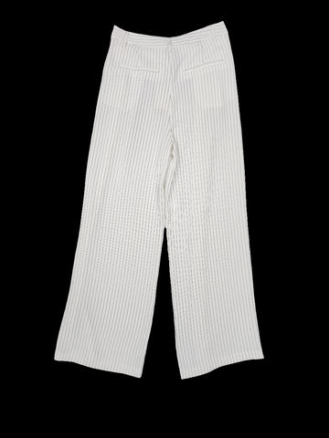 White/Black Pinstripe Pants