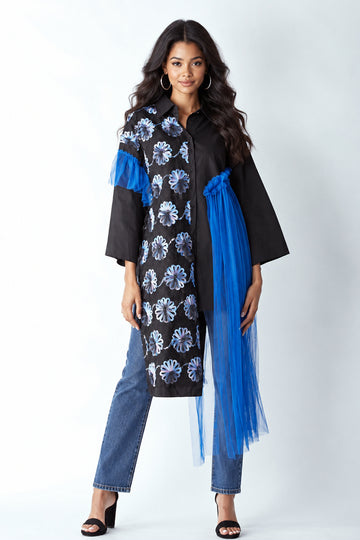 BLACK/BLUE/TULLE DRESS