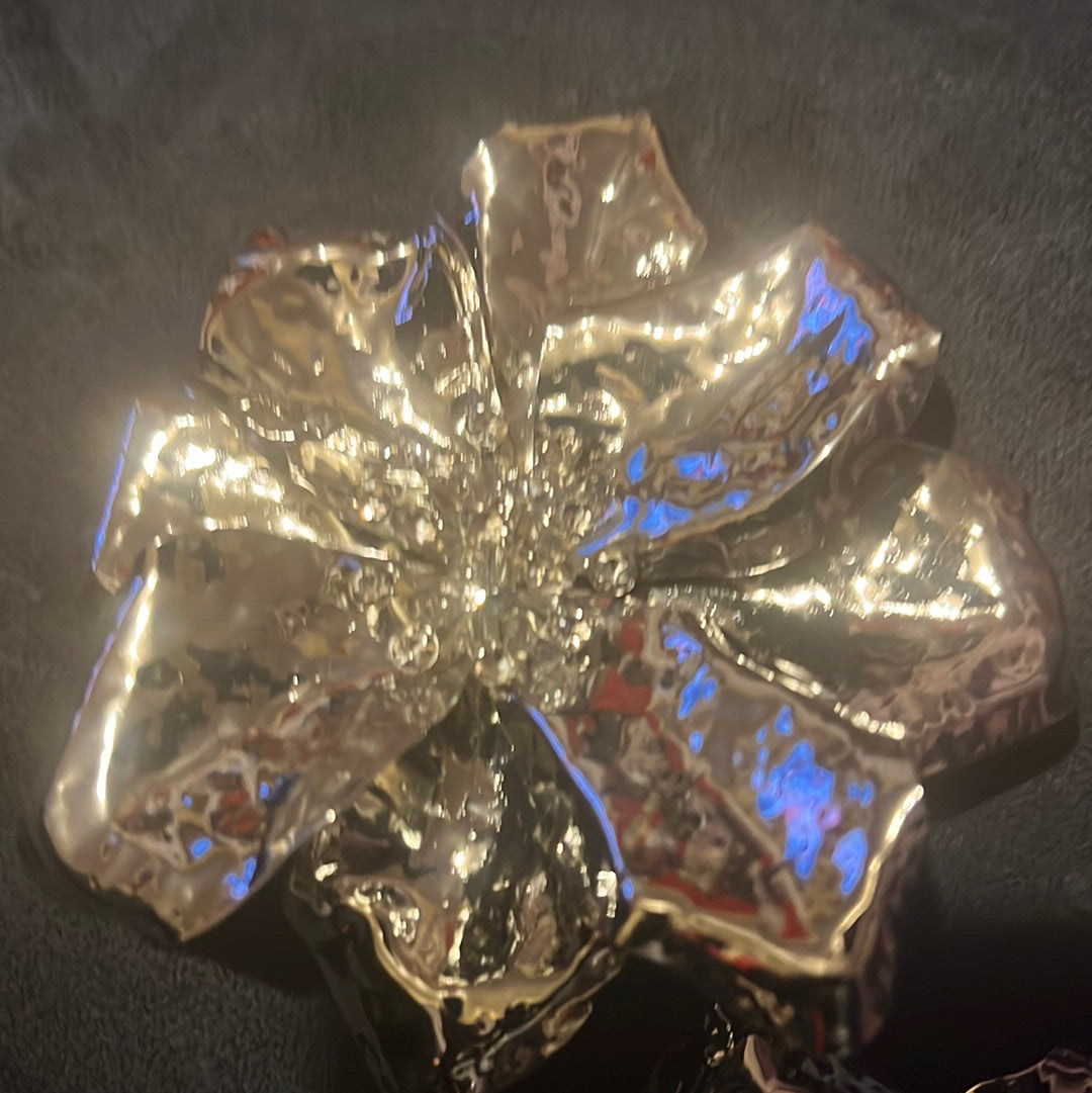 Metal Flower Earrings