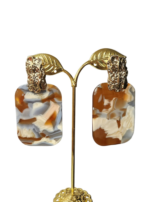 SMALL SQUARE ACRYLIC EARRINGS