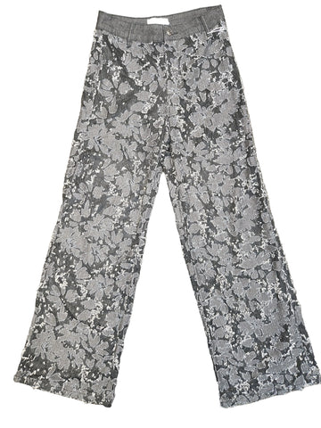 BLACK LACE PANTS