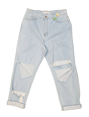 Pre Washed Cut-Out Jeans