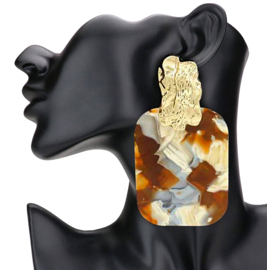 SQUARE Acrylic Earrings