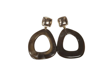 ACRYLIC/GOLD EARRINGS