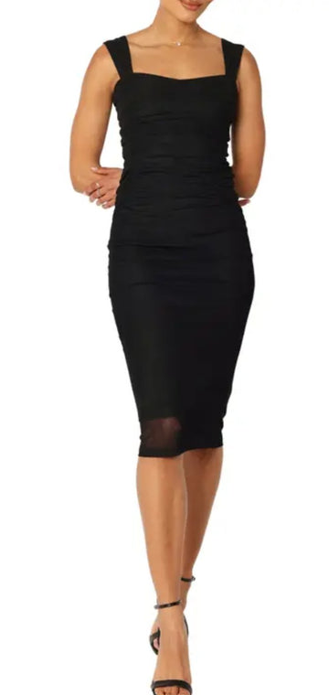 Black Dress w/Ruching