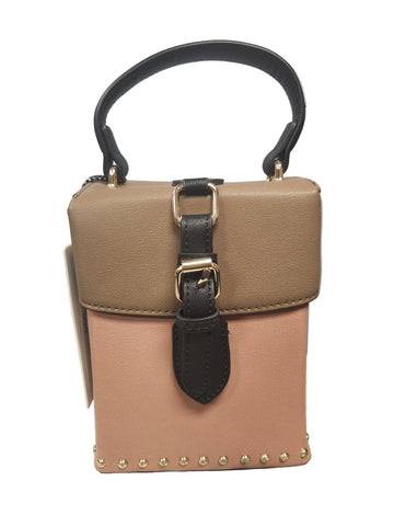 Mauve/Brown Box Purse