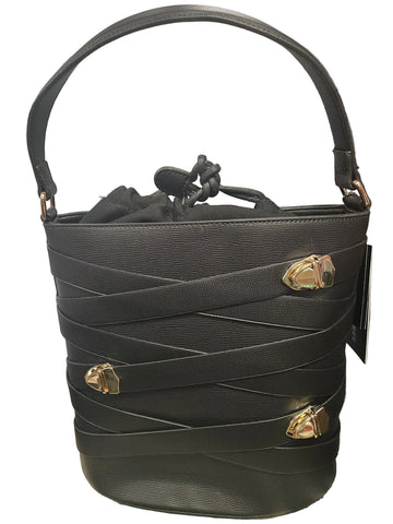 Black Strappy Handbag