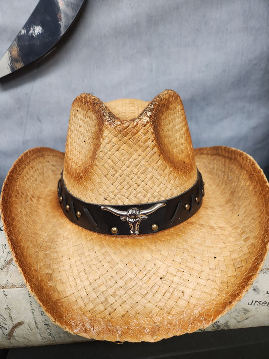 Mens Western Metallic Band Hat
