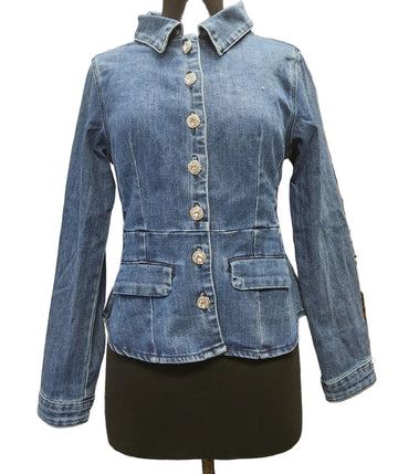 Denim Jacket W/Jewel Buttons