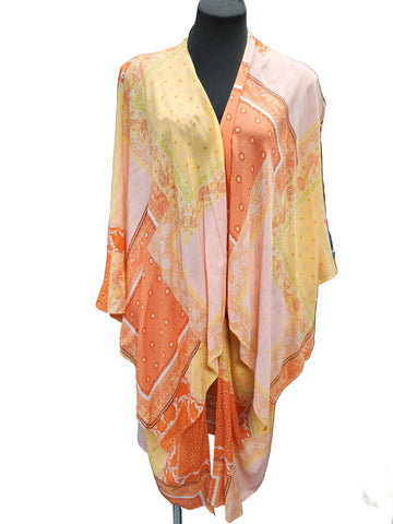 Orange/Pink Print Duster