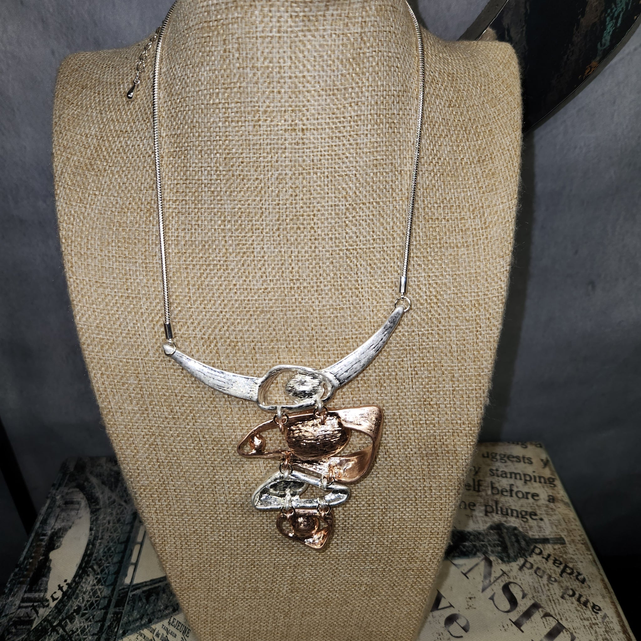Rose Gold/Silver Necklace Set