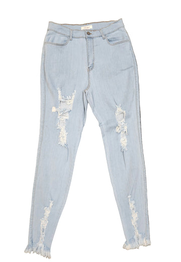 Pre Washed Distressed Jeans