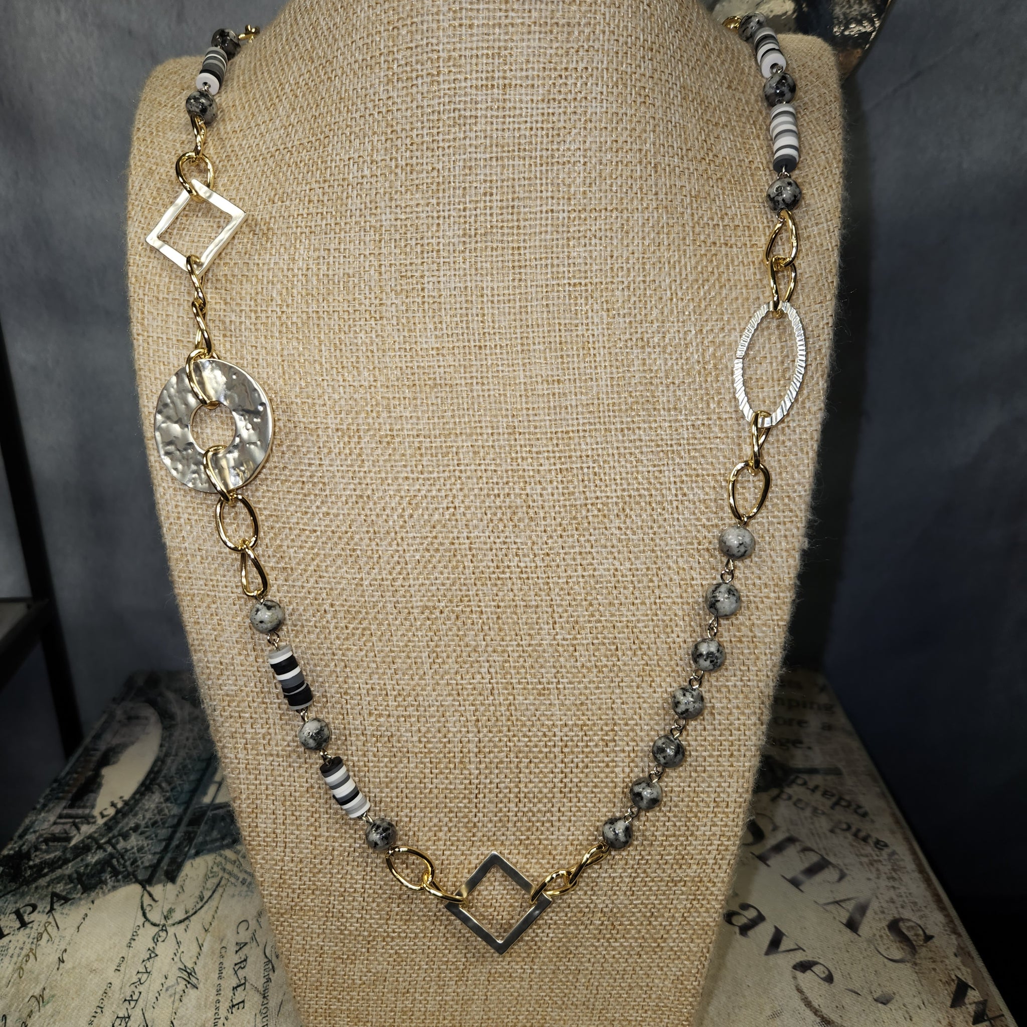 Silver/Gold Beaded Necklace