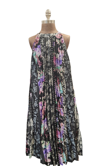 BLACK PRINT SUNDRESS