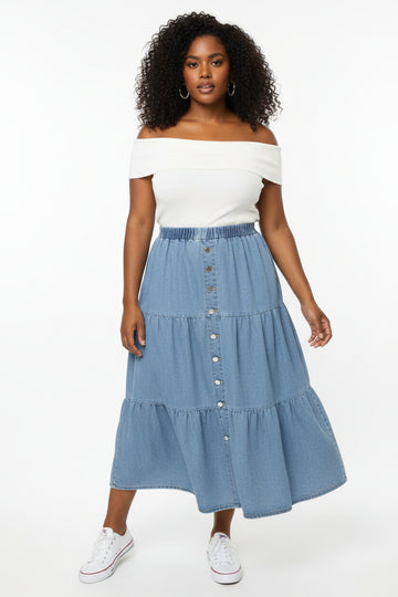 A-Line DENIM Skirt