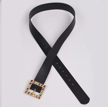 Jeweled Buckle Belt