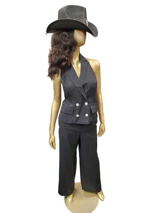 Black Halter 2PC