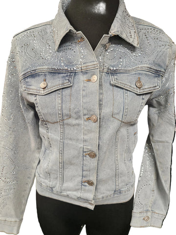 Blue Denim Jacket W/Bling