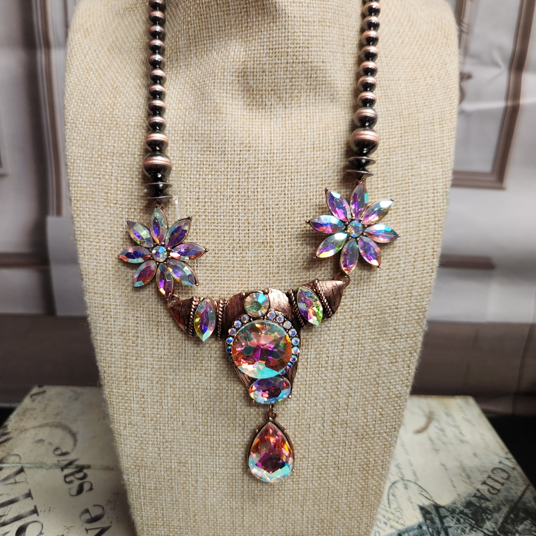 Western Bull Necklace Set